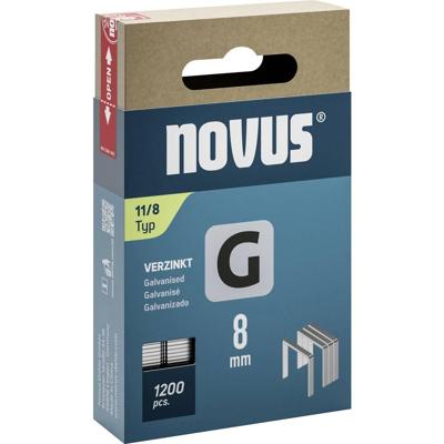Novus Tools 042-0796 Nieten met plat draad Type 11 1200 stuk(s) Afm. (l x b) 8 mm x 10.6 mm