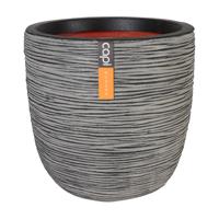 Capi Nature Rib NL bol 35x34cm bloempot antraciet - thumbnail