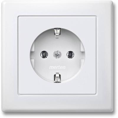 Merten MEG2301-1619 Wandcontactdoos System M Polar-wit 1 stuk(s)