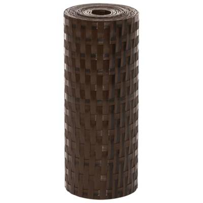 VidaXL Balkonschermen 5 st 255x19 cm poly rattan bruin en zwart
