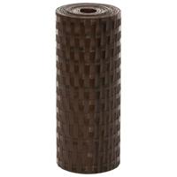 VidaXL Balkonschermen 5 st 255x19 cm poly rattan bruin en zwart - thumbnail