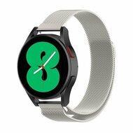 By Qubix - Milanese bandje - Starlight/Sterrenlicht - Compatible met Garmin Forerunner 970/570 (47mm) / 255 - Compatible Garmin bandje - Bandbreedte: 22mm