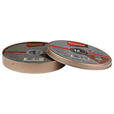 Makita Accessoires d-65969-12 | doorslijpschijf rvs | 12 stuks in blik | 125x22,23x1,2mm - d-65969-12