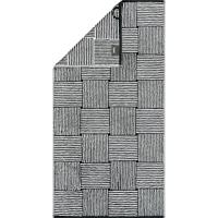 Cawö Cawö Black&White 6281 zwart/wit Badlaken 80x150 - thumbnail