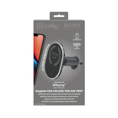 Celly GHOSTSUPERMAG Passieve houder Mobiele telefoon/Smartphone Zwart