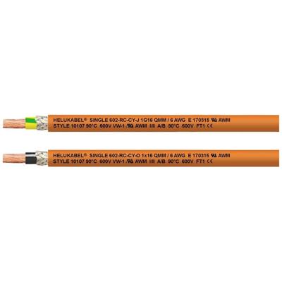 HELU 69636 Geleiderkettingkabel Single 602-RC-CY-O 1 x 25 mm² Oranje 100 m