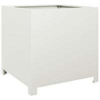 Plantenbak 50x50x50 cm staal wit - thumbnail