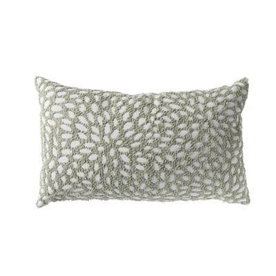 Kussen jacquard - wit/groen - 30x50 cm Kussen jacquard - wit/groen - 30x50 cm