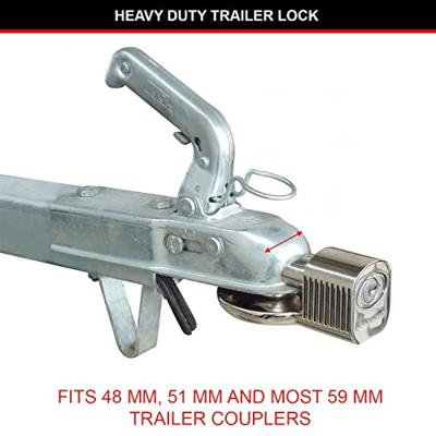 Masterlock Universal Trailer Coupler Lock - Zinc, nickle plated body - Front Keyw - 377EURDAT Masterlock Universal Trailer Coupler Lock - Zinc, nickle plated body - Front Keyw - 377EURDAT