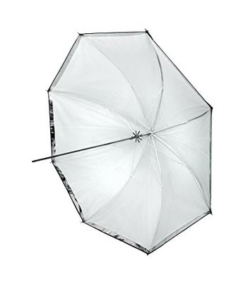 BRESSER SM-11 Paraplu wit/zwart 101cm