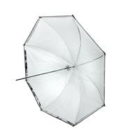 BRESSER SM-11 Paraplu wit/zwart 101cm - thumbnail