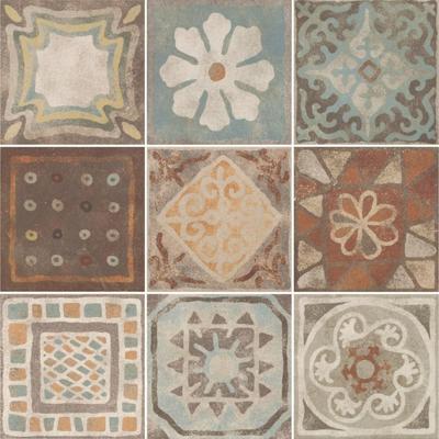 Panaria Memory Mood Vloertegel | 20x20 cm | Mat Meerkleurig