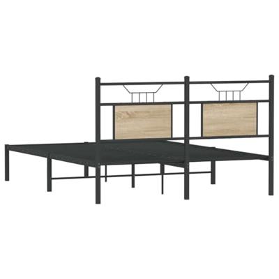 Bedframe zonder matras hout sonoma eikenkleurig 150x200 cm Bedframe zonder matras hout sonoma eikenkleurig 150x200 cm