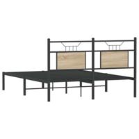 Bedframe zonder matras hout sonoma eikenkleurig 150x200 cm - thumbnail