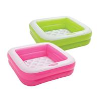 Intex babybadje 85x85x23 cm assorti + reparatiesetje - thumbnail