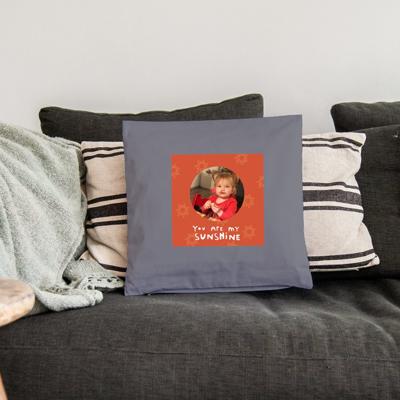 Kussensloop bedrukken - Liefde - Lichtgrijs - 40x40cm