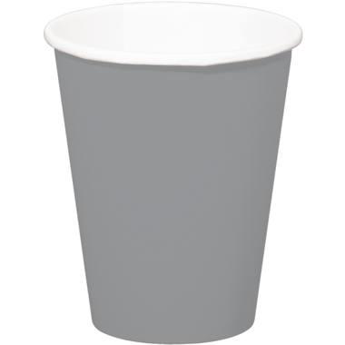 Zilverkleurige bekers 350ml (8st)