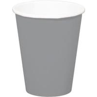 Zilverkleurige bekers 350ml (8st) - thumbnail