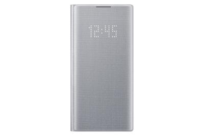 LED View Cover EF-NN970 - Flip cover voor mobiele telefoon - textiel - zilver - voor Galaxy Note 10 (Unlocked), Note10 LED View Cover EF-NN970 - Flip cover voor mobiele telefoon - textiel - zilver - voor Galaxy Note 10 (Unlocked), Note10