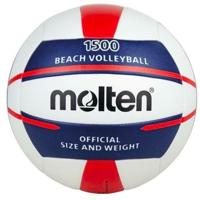Molten Beach Volleybal V5B1500-WN Wit blauw rood - thumbnail