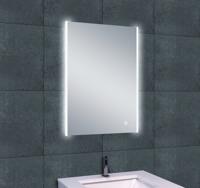 Badkamerspiegel Duo | 50x70 cm | Rechthoekig | Directe en indirecte LED verlichting | Touch button | Met verwarming - thumbnail