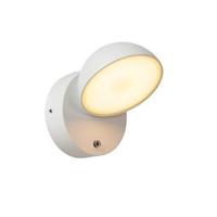 Lucide FINN - Wandlamp Binnen/Buiten - LED - 1x12W 3000K - IP54 - Dag/nacht sensor - Wit - thumbnail