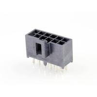 Molex 1053101212 Female header, inbouw (standaard) Totaal aantal polen: 12 Rastermaat: 2.50 mm Inhoud: 1 stuk(s) Tray - thumbnail