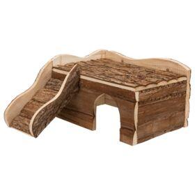 TRIXIE HUIS INEKE 2 UITGANGEN KONIJN SCHORSHOUT 50X38X25 CM