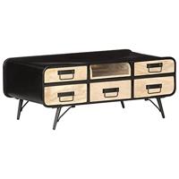 Salontafel 100x50x40 cm massief mangohout - thumbnail