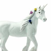 Safari speelfiguur Unicorn meisjes 13,8 cm wit - thumbnail