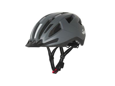 CRIVIT Fietshelm met achterlicht (Grijs, S/M)