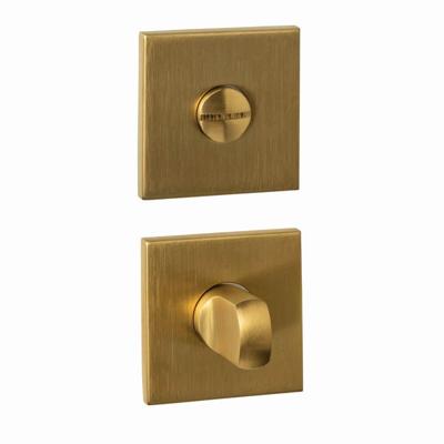 Intersteel WC-sluiting vierkant verdekt 53x53x6mm - met stift 6-8mm - PVD messing mat