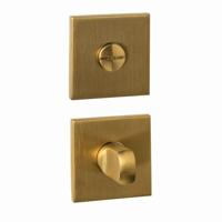 Intersteel WC-sluiting vierkant verdekt 53x53x6mm - met stift 6-8mm - PVD messing mat - thumbnail