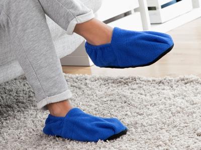 Huismerk Innovagoods Opwarmbare Magnetron Pantoffels - Blauw Huismerk Innovagoods Opwarmbare Magnetron Pantoffels - Blauw