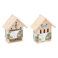 Houten Insectenhotel Vlinders/Bijen - thumbnail