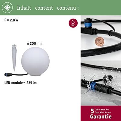 Paulmann 94177 Verlichtingssysteem Plug&Shine Decoratieve LED-lamp LED 2.8 W Warmwit Wit - thumbnail