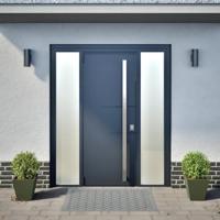 Plantenbakken 2 st 30x30x30 cm staal olijfgroen - thumbnail