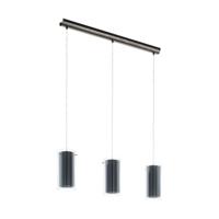 Eglo Eetkamer hanglampPinto Textil 3-lichts met smoke glas - 99286 - thumbnail