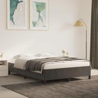 Bedframe zonder matras 140x190 cm fluweel donkergrijs - thumbnail