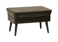 WOOOD Hocker 'Rocco' Velvet, kleur Warm Groen - thumbnail