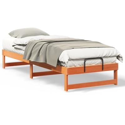 Bedframe met Draaghandvatten Bruin 90 x 210 cm Bedframe met Draaghandvatten Bruin 90 x 210 cm