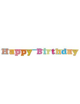 LetterBanner Happy Birthday Holografisch