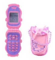 Johntoy mobiele speelgoed telefoon met tasje - thumbnail