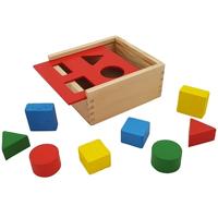 Bongers Speelgoed Playwood houten vormenstoof rood - thumbnail