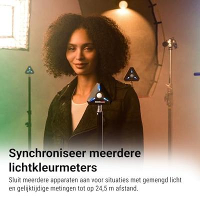 Datacolor LightColor Meter - Bluetooth-compatibele licht- en kleurtemperatuurmeter voor foto, video en bioscoop - Continue realtime datastreaming - Draagbaar, compact, valbestendig