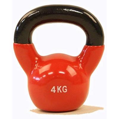 Kettlebell - Focus Fitness Vinyl - 4 kg - Roze Kettlebell - Focus Fitness Vinyl - 4 kg - Roze