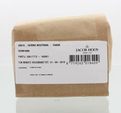 Jacob Hooy Hennapoeder neutraal 250 Gram Jacob Hooy Hennapoeder neutraal 250 Gram
