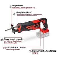 Einhell Power X-Change TE-AP 18/26 Li - Solo Accu-multizaag 4326290 Zonder accu, Zonder lader 18 V - thumbnail
