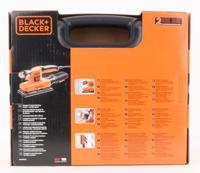 BLACK+DECKER KA320EKA 240W 1/3 vel Vlakschuurmachine | 5x Schuurvellen (80G, 100G, 120G) | Stofopvangzak | In koffer - KA320EKA-QS - thumbnail