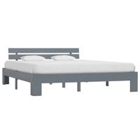 VidaXL Bedframe massief grenenhout grijs 180x200 cm - thumbnail